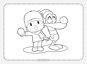 pato coloring page printable pocoyo