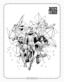 printables justice league coloring pages for kids