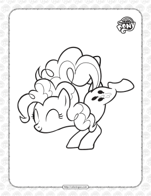 Free Printable MLP Pinkie Pie Coloring Page