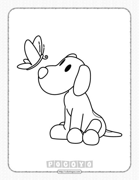free printable pocoyo loula coloring pages for kids