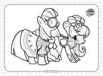 mlp green isnt your color pdf coloring page