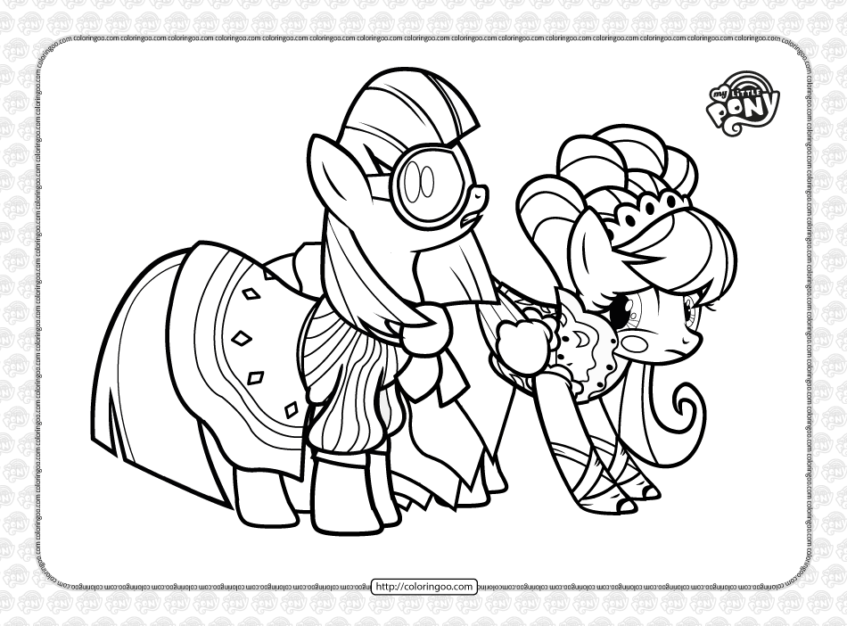 mlp green isnt your color pdf coloring page