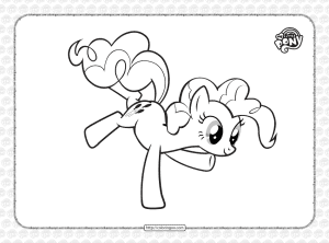 printable mlp pinkie pie coloring page for kids
