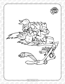 printable mlp sonic rainboom coloring page