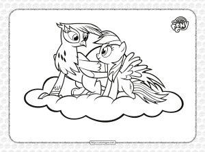 printable my little pony griffon coloring page