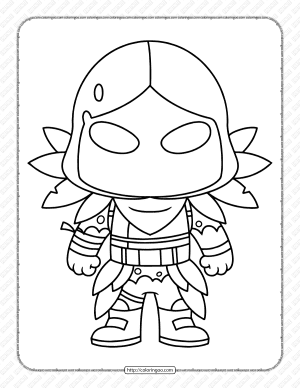 Chibi Fortnite Skins Pdf Coloring Pages