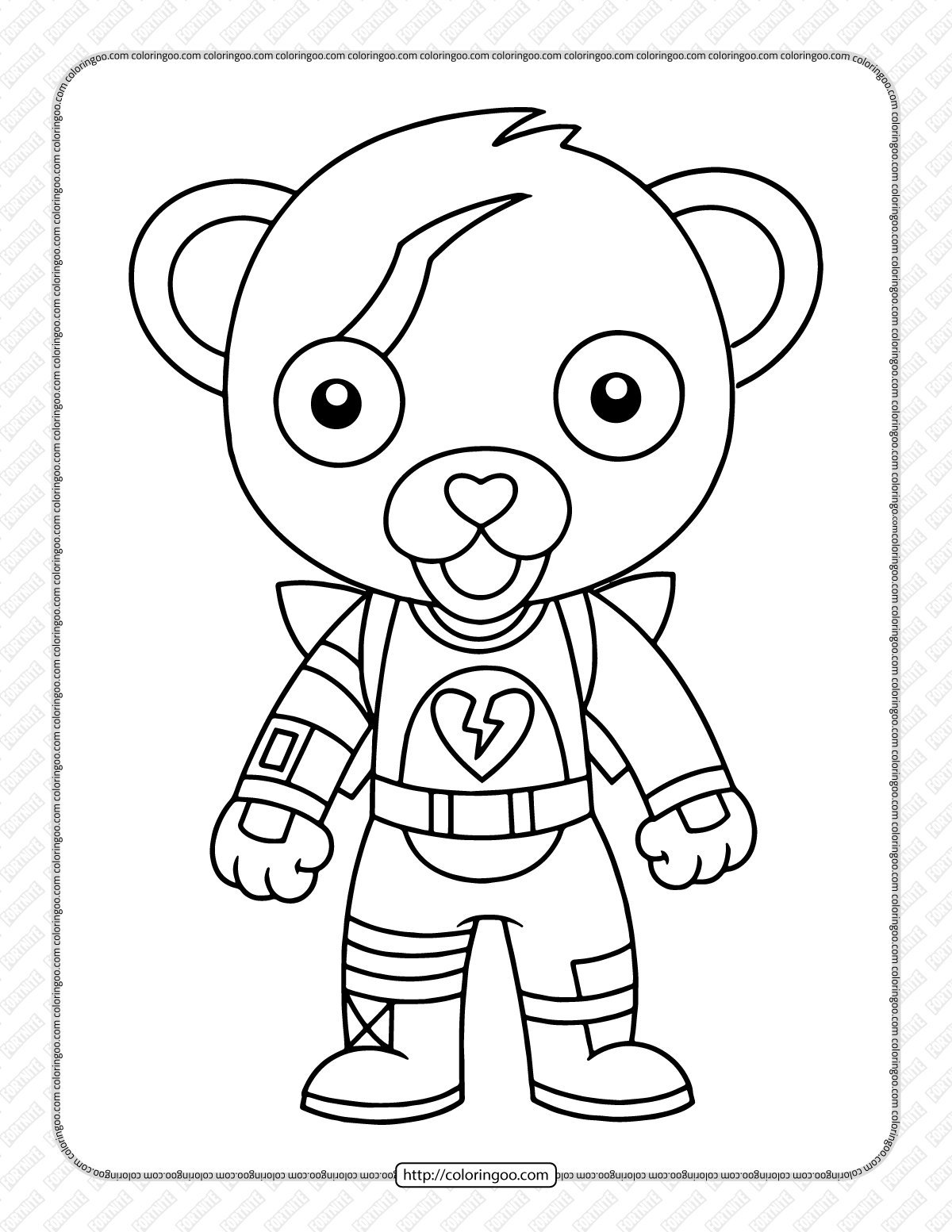chibi fortnite coloring pages 11