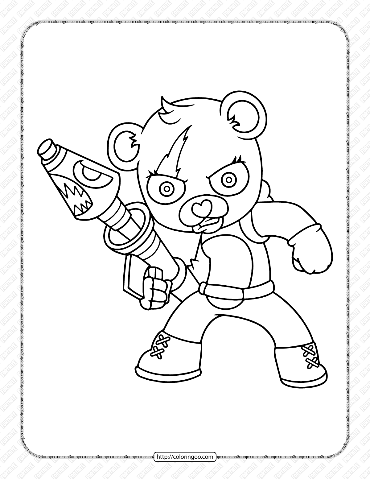 chibi fortnite coloring pages 12