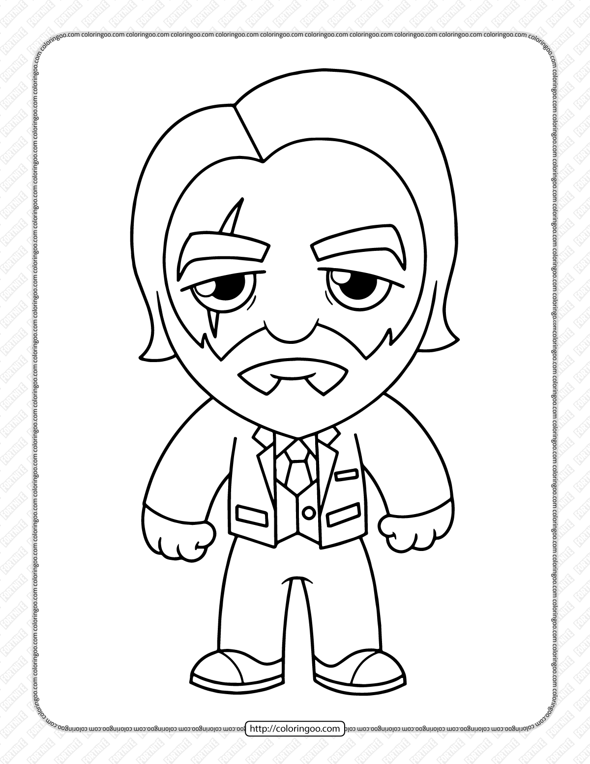 chibi fortnite coloring pages 15