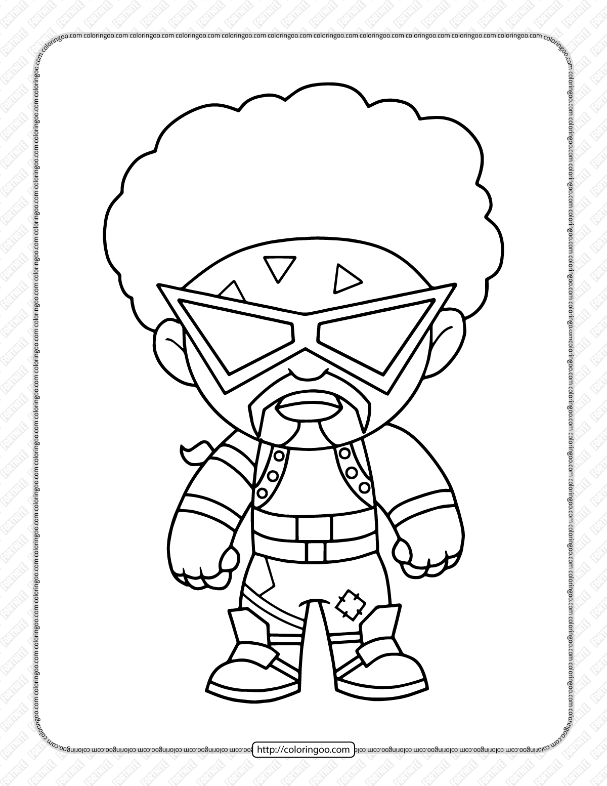 chibi fortnite coloring pages 16