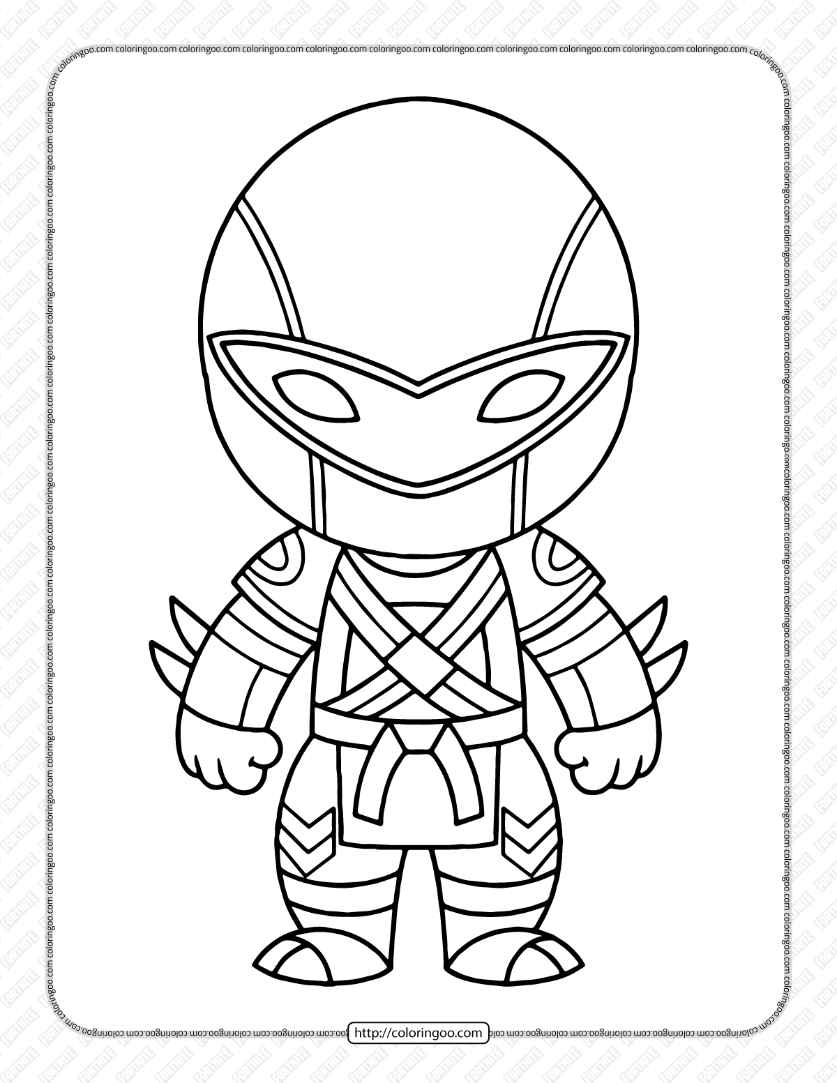 chibi fortnite coloring pages 18