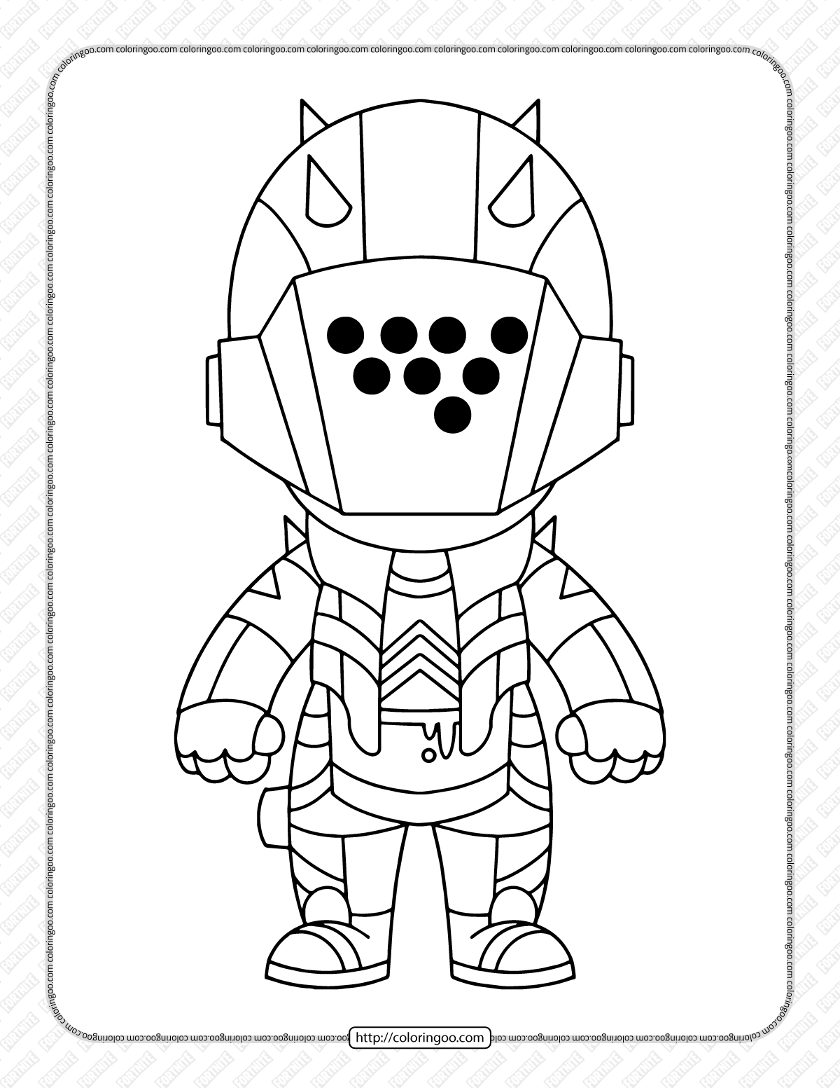 chibi fortnite coloring pages 20
