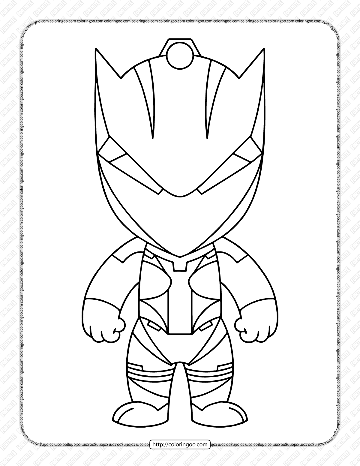 chibi fortnite coloring pages 23