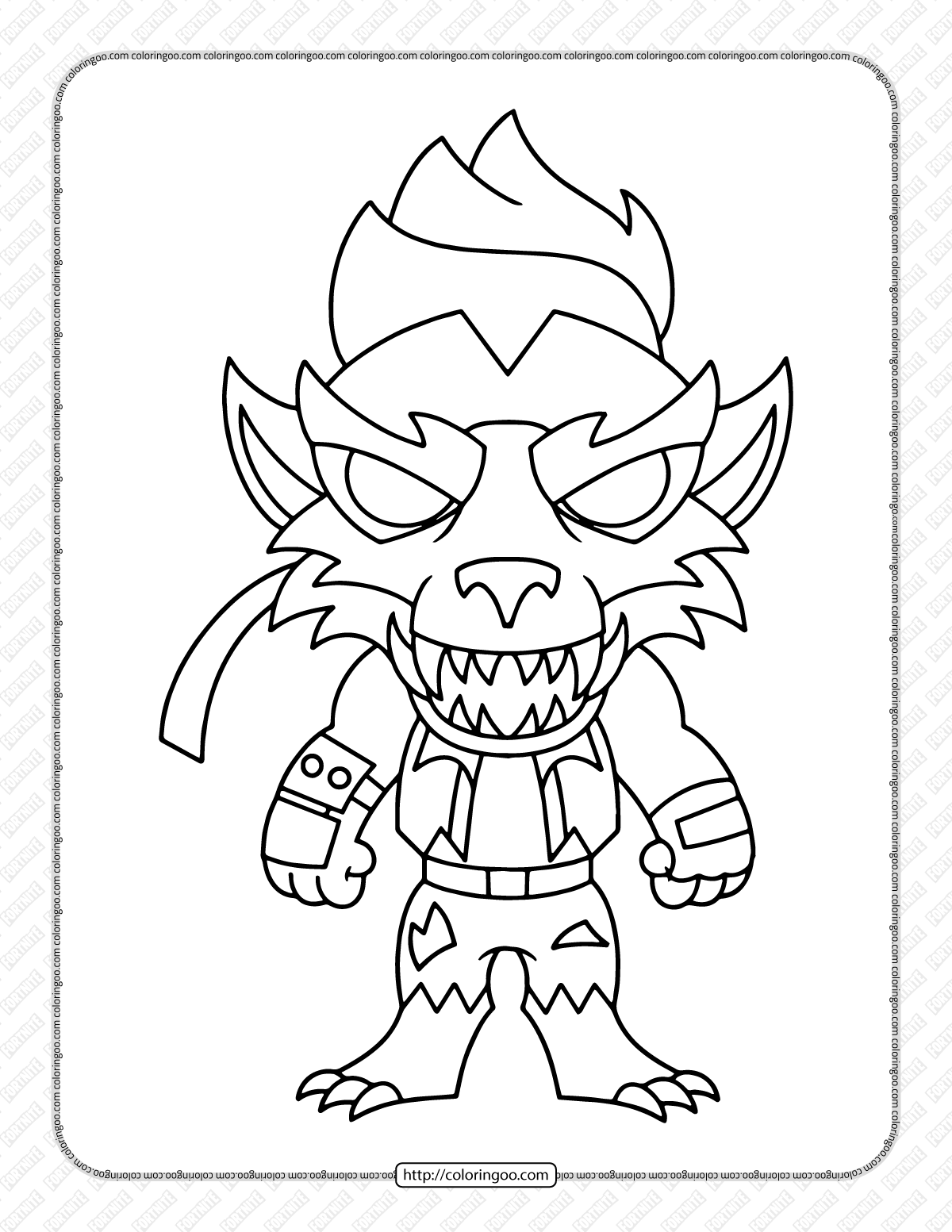 chibi fortnite coloring pages 24