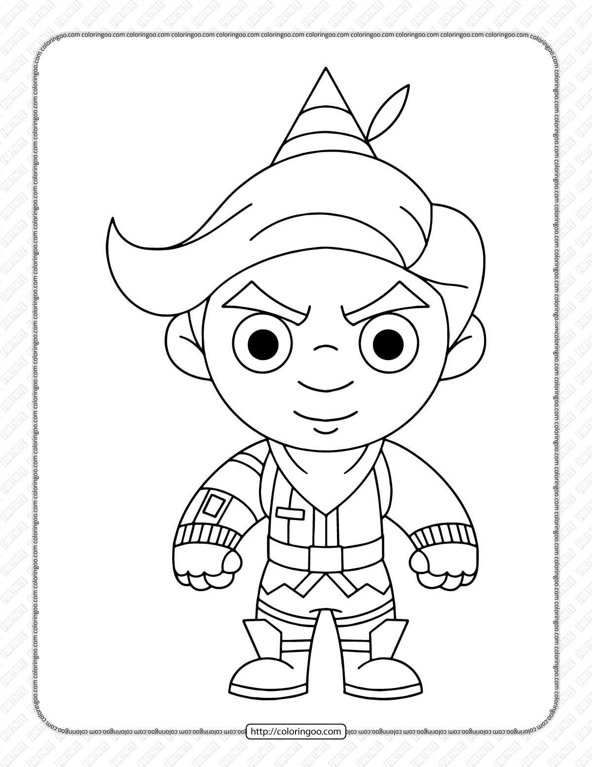 chibi fortnite coloring pages 27