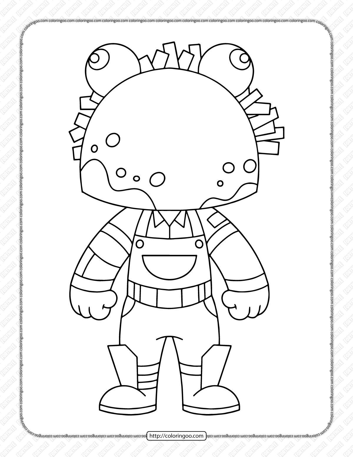 chibi fortnite coloring pages 28