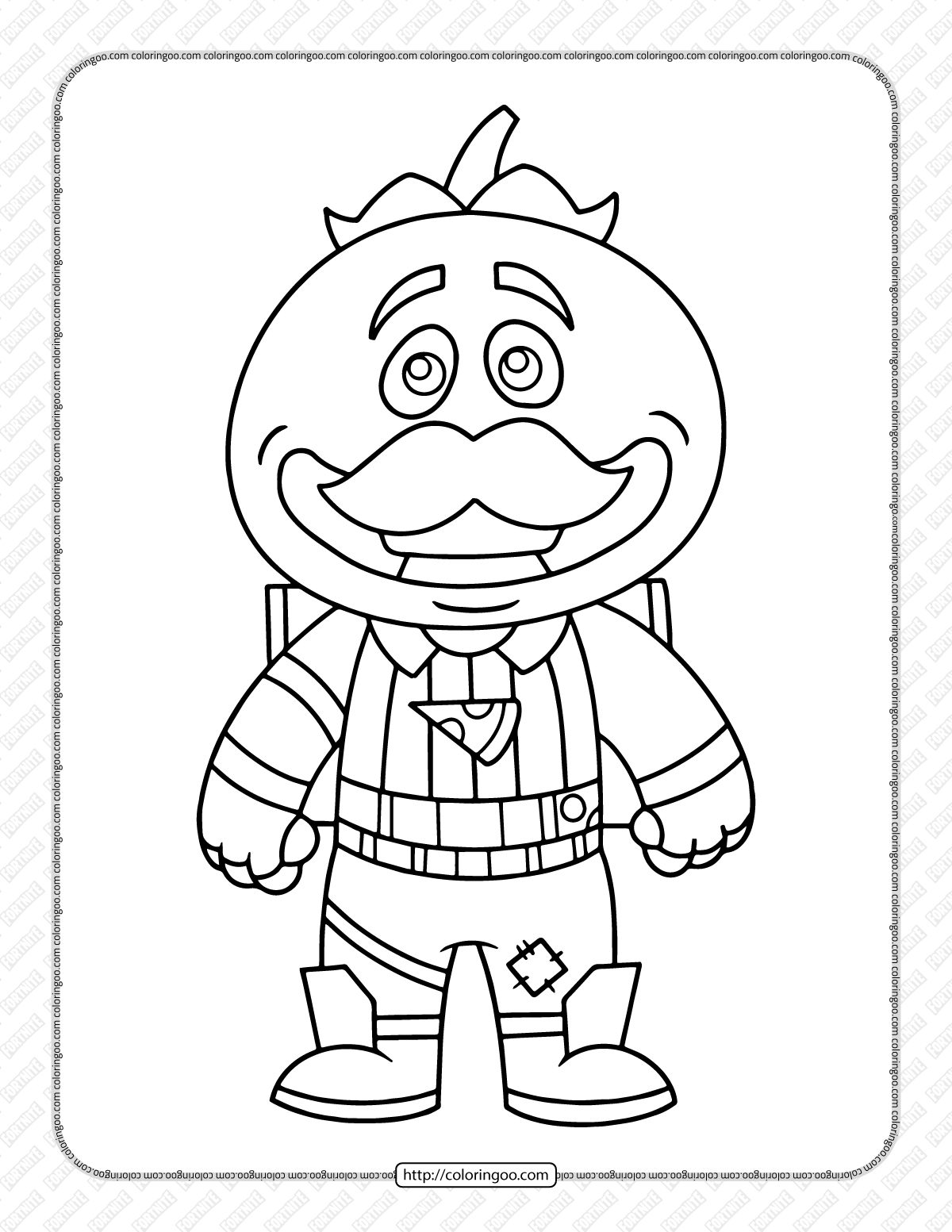 chibi fortnite coloring pages 31
