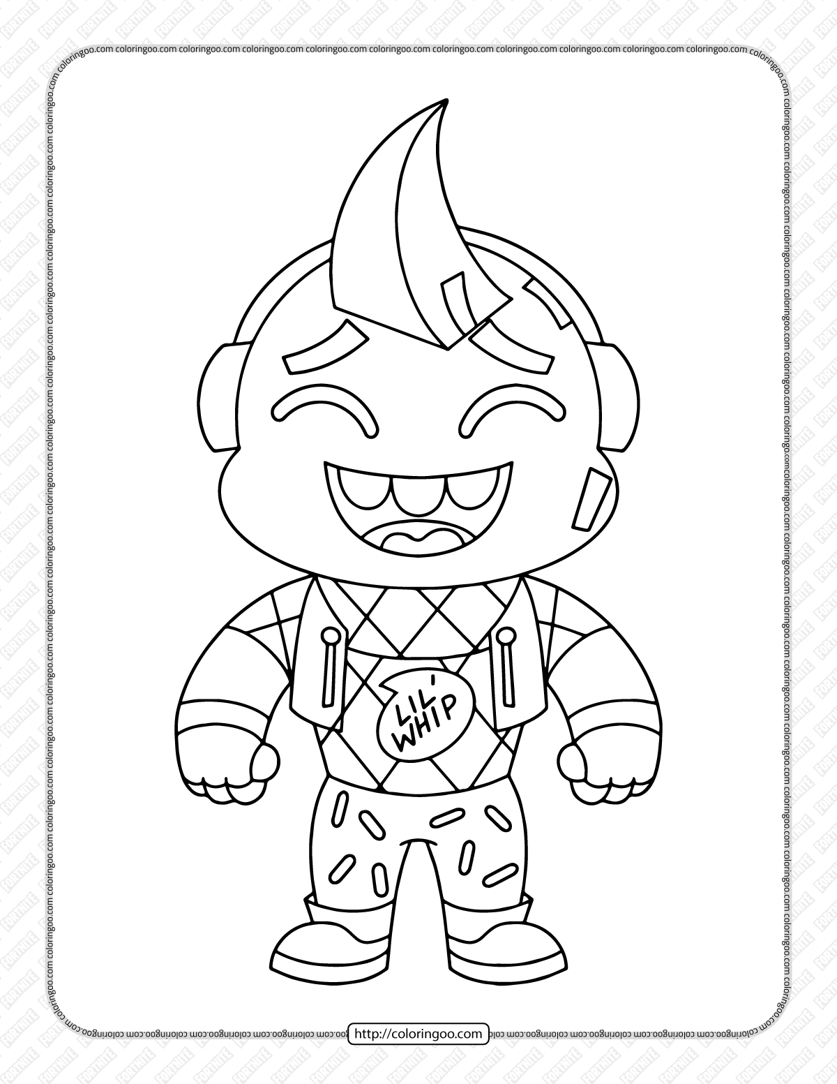 chibi fortnite coloring pages 34