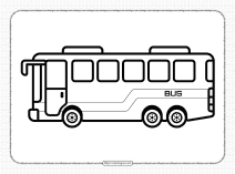 free printable bus coloring page