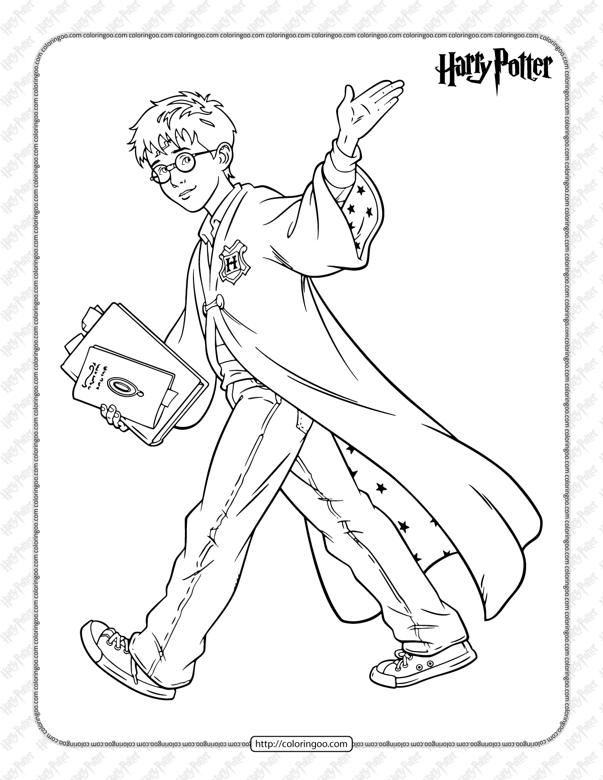 free printable harry potter pdf coloring book
