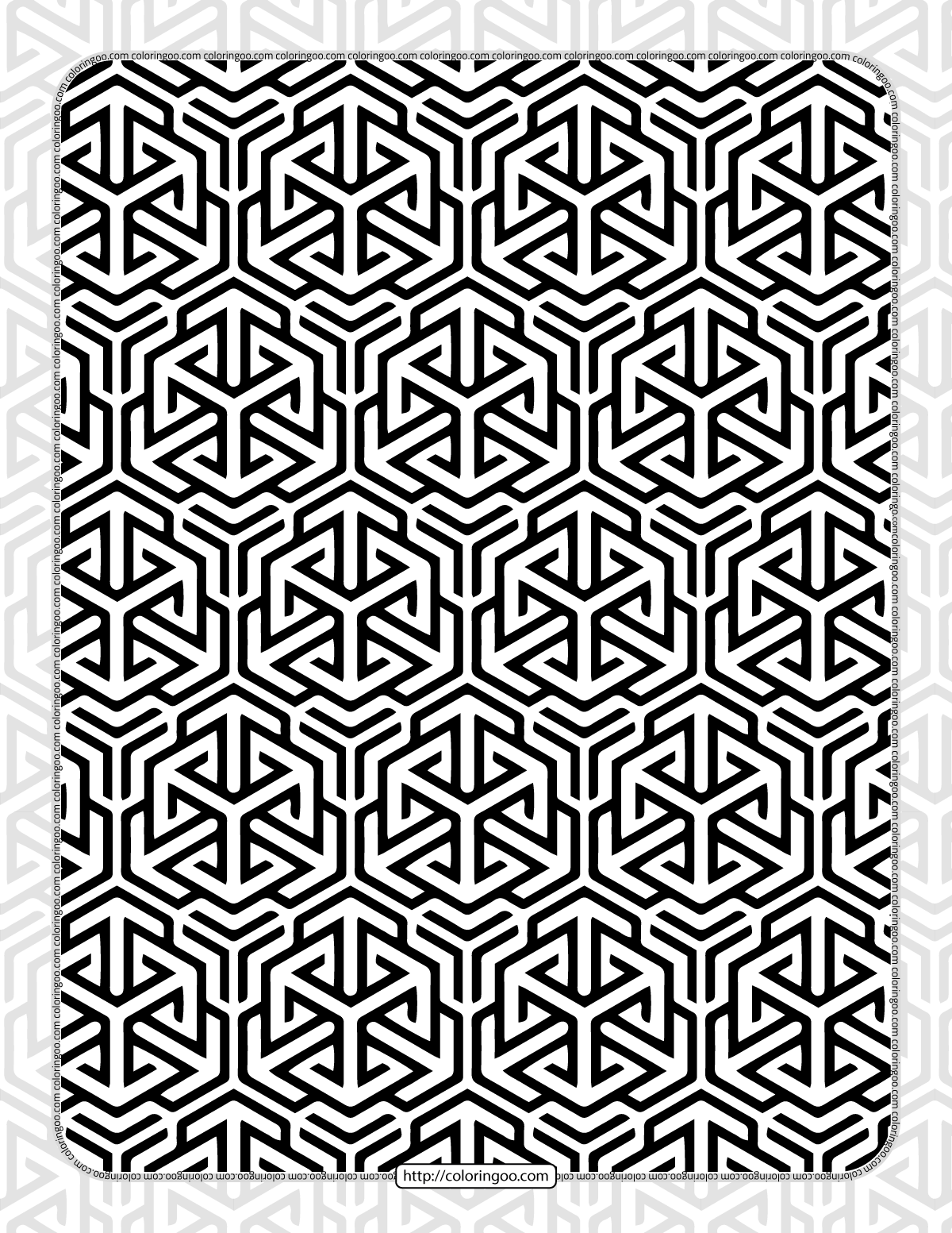 free-printables-hexagon-pattern-001