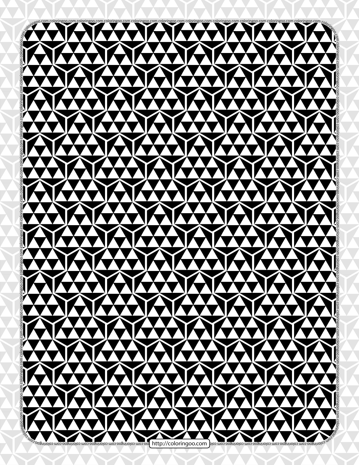 Free Printables Hexagon Pattern 002