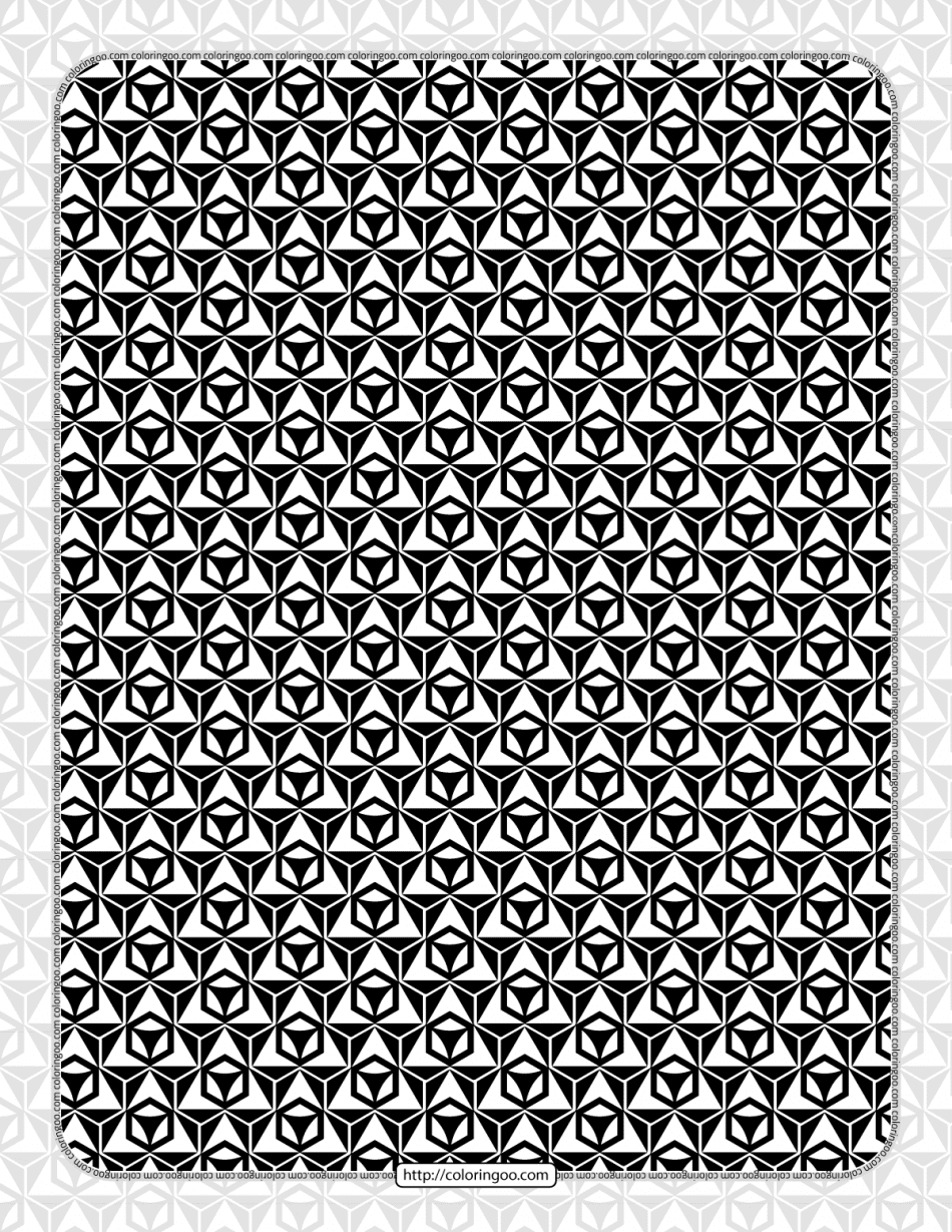 Free Printables Hexagon Pattern 003