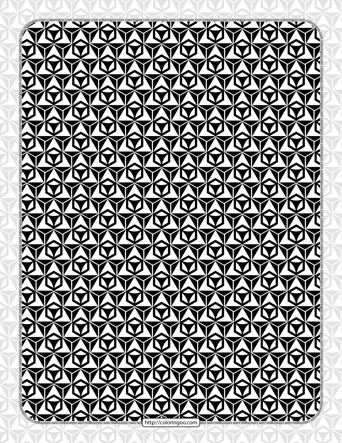 Free Printables Hexagon Pattern 003