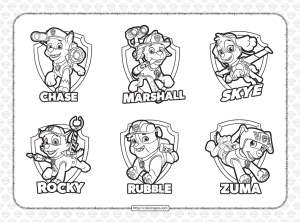 Free Printable Paw Patrol and Friends Badges