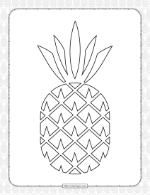 free printable pineapple pdf coloring book