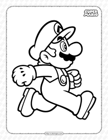 Free Printable Super Mario Bros Pdf Coloring Book