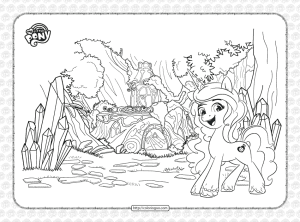 mlp bridlewood forest coloring page