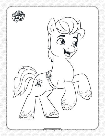 mlp hitch trailblazer pdf coloring pages