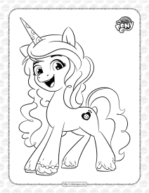 MLP Izzy Moonbow Pdf Coloring Page