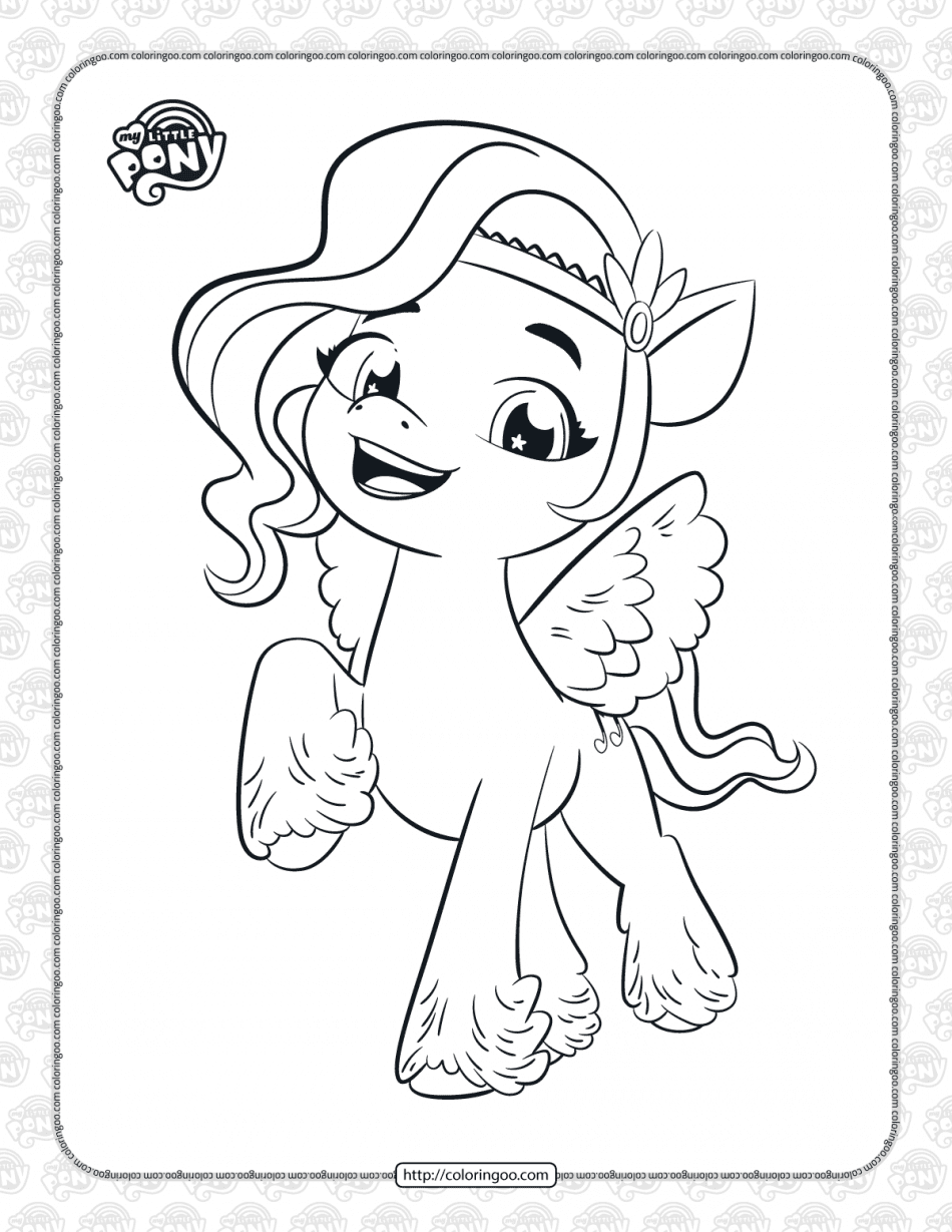 MLP Pipp Petals Coloring Pages for Kids