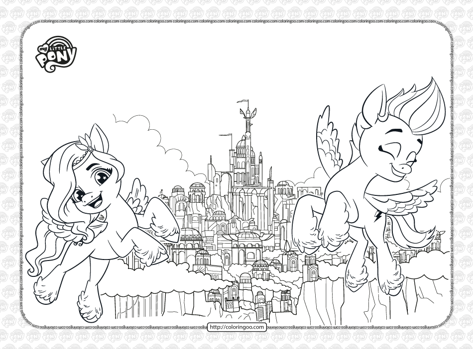 mlp zephyr heights pdf coloring page