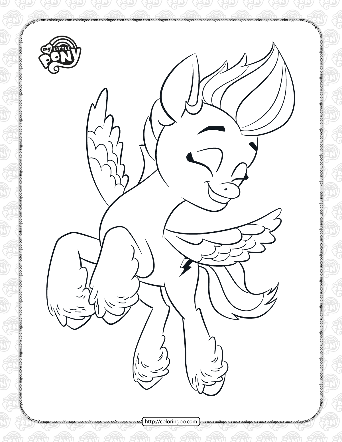mlp zipp storm coloring pages for kids