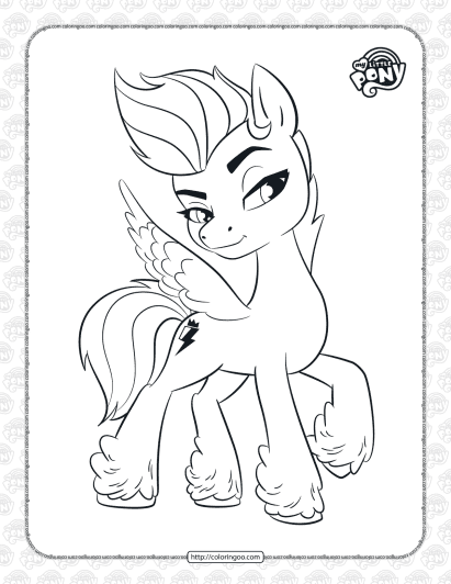 mlp zipp storm pdf coloring pages