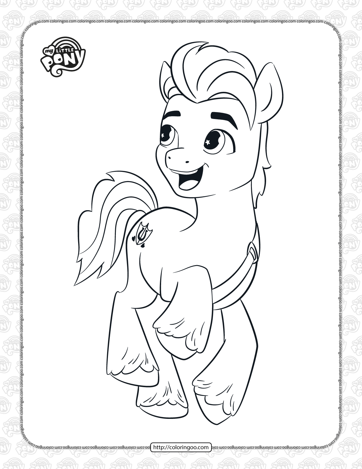 my little pony hitch trailblazer coloring pages