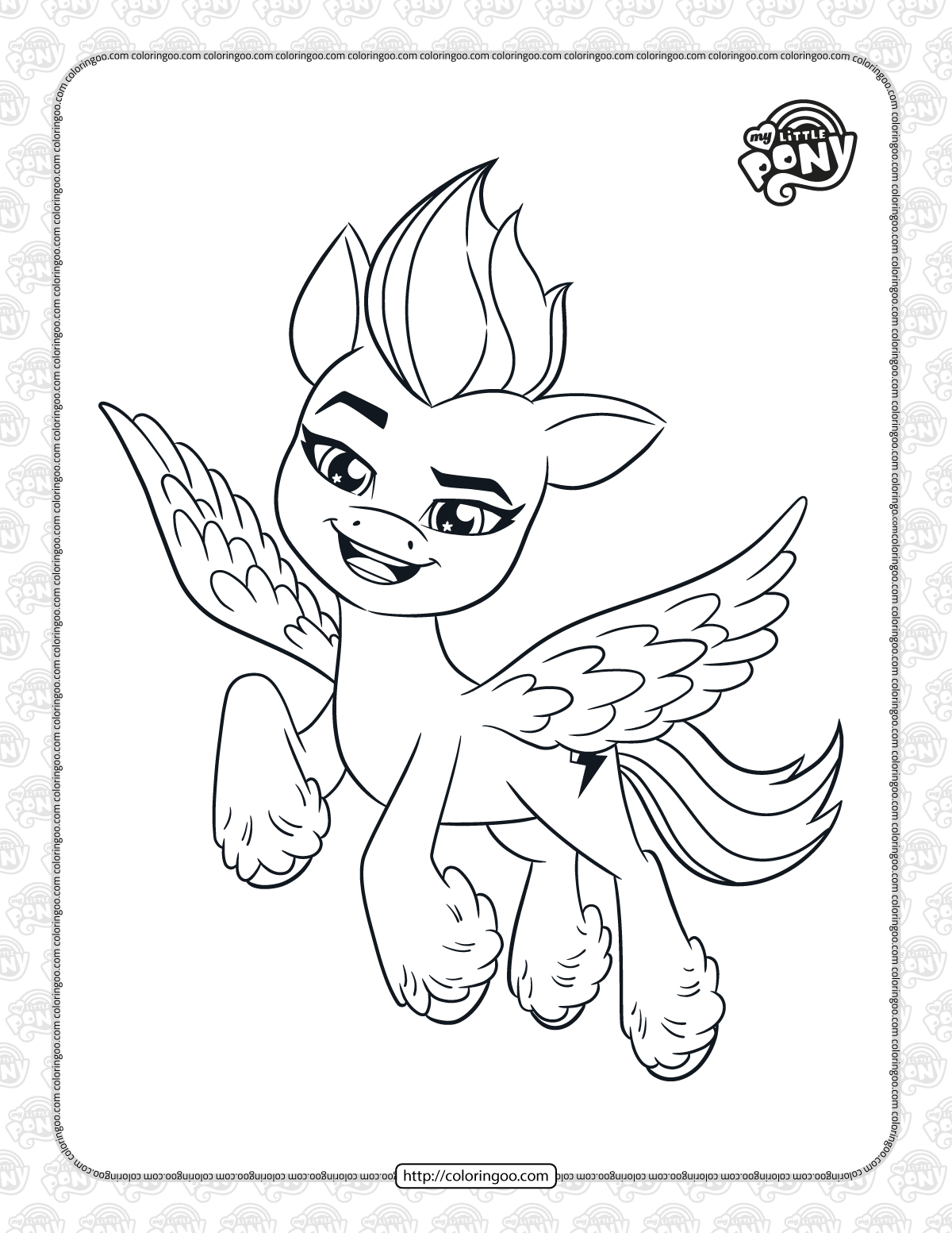 my little pony zipp storm coloring pages