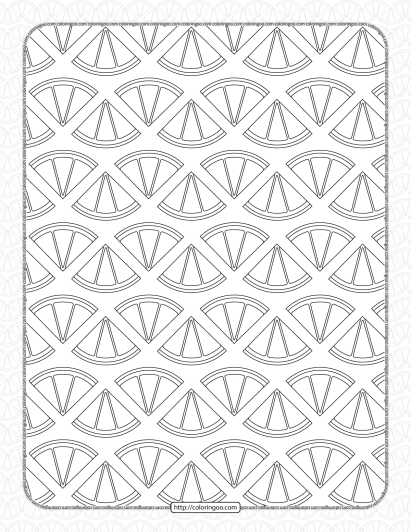 printable lemon slices pdf coloring page