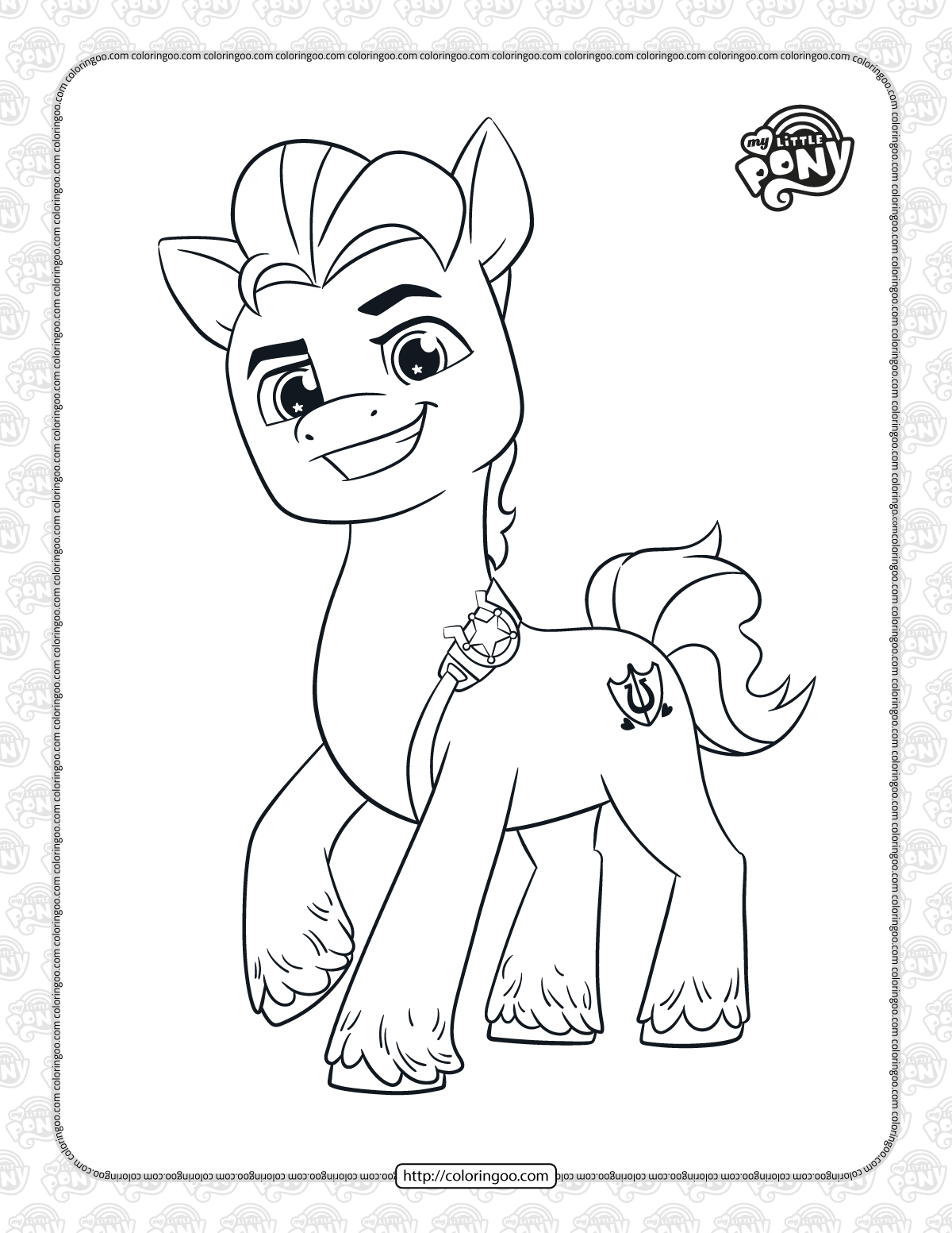 printable mlp hitch trailblazer coloring pages