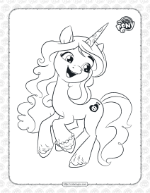 Printable MLP Izzy Moonbow Coloring Pages