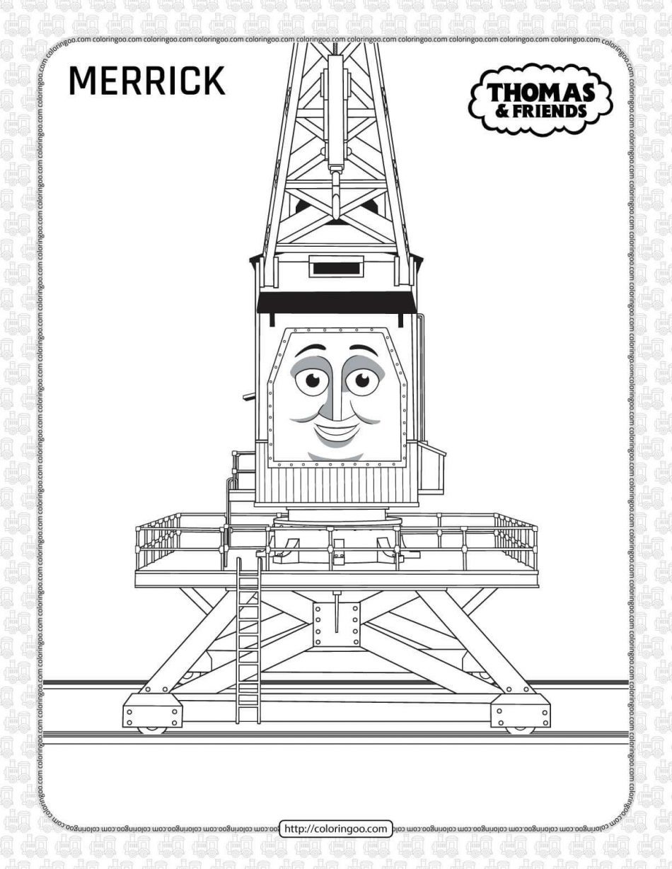 Printables Thomas and Friends Merrick Coloring Page