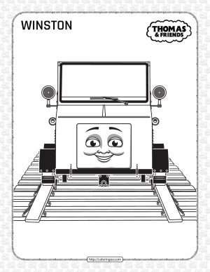 printable thomas and friends winston coloring page