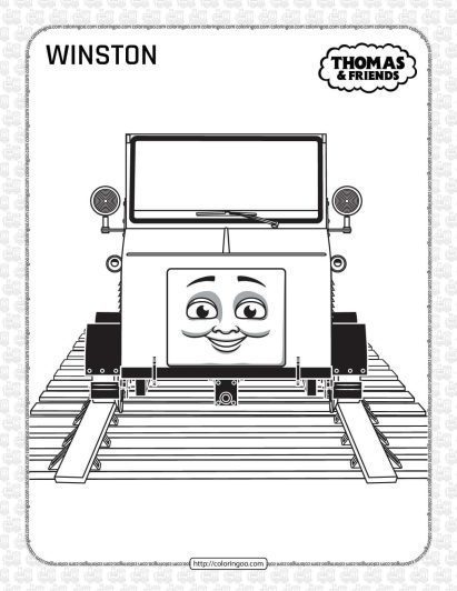 printable thomas and friends winston coloring page