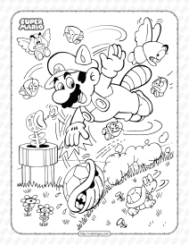 super mario bros pdf coloring book for kids