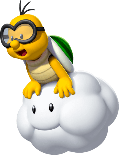 Free Printable Super Mario Lakitu Coloring Page