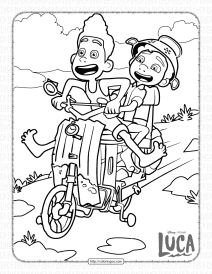 Disney Luca Pdf Coloring Pages