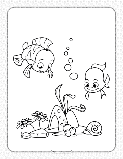 fish in the sea coloring pages